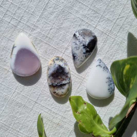 Dendritic Agate Cabochon - Sparrow and Fox