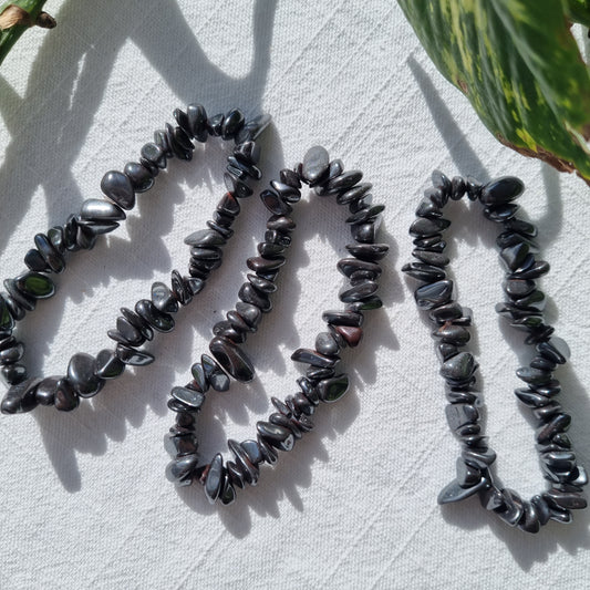 Hematite Chip Bracelet - Sparrow and Fox