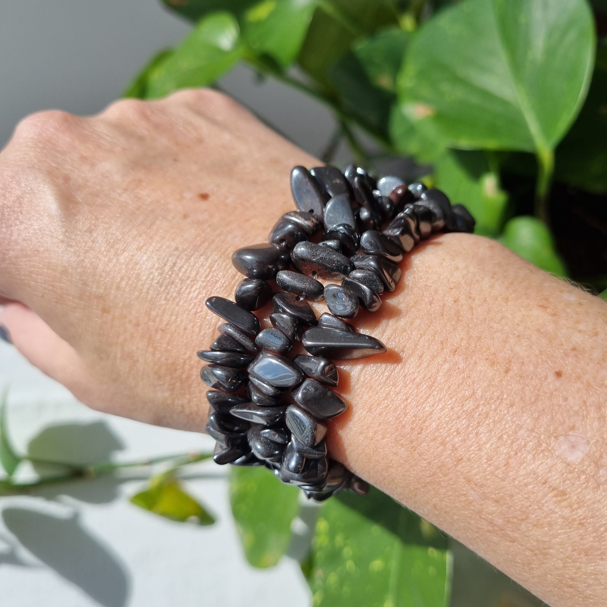 Hematite Chip Bracelet - Sparrow and Fox