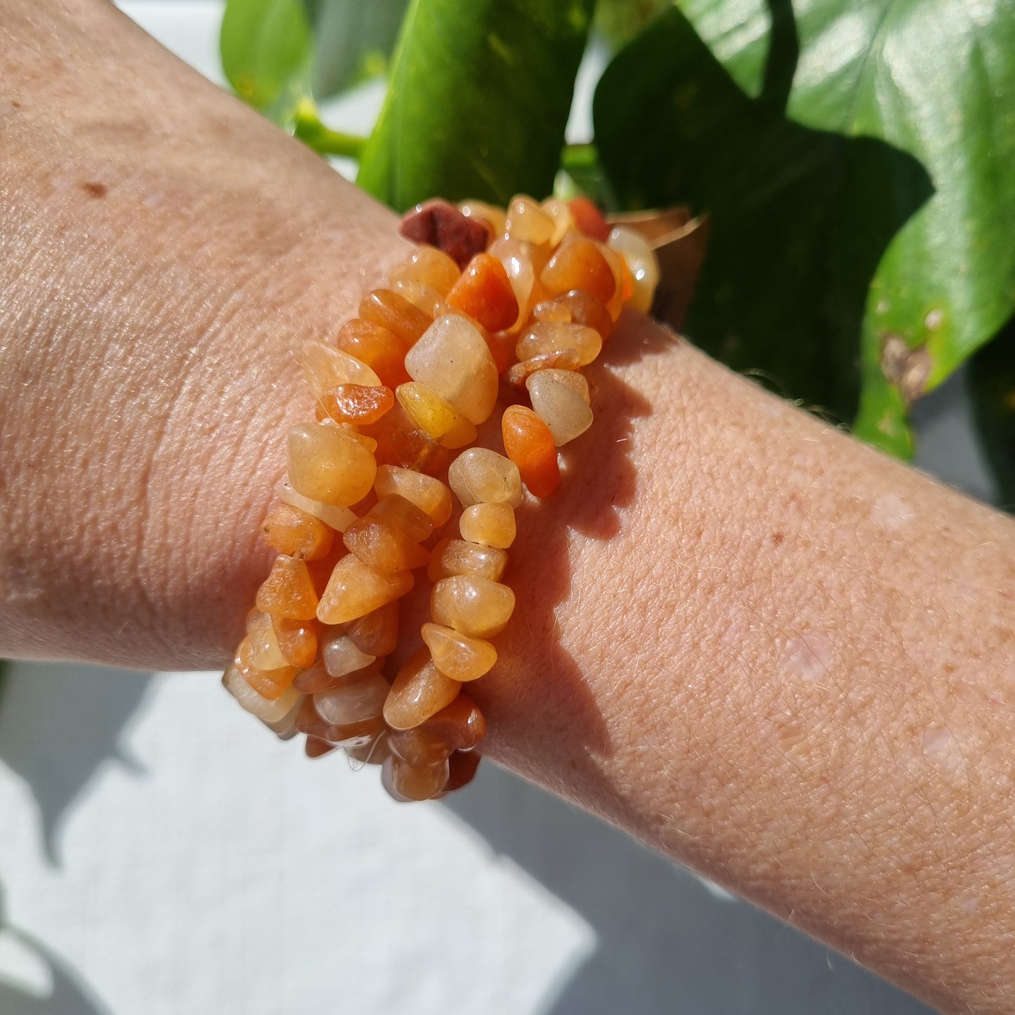 Red Aventurine Chip Bracelet - Sparrow and Fox