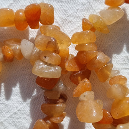 Red Aventurine Chip Bracelet - Sparrow and Fox