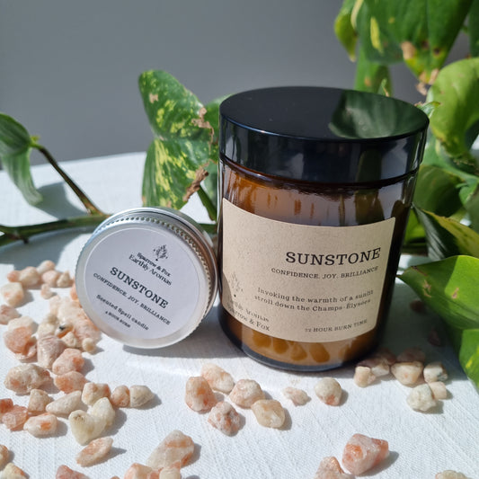 Sunstone Scented Candle - Limited Edition September - Sparrow and Fox