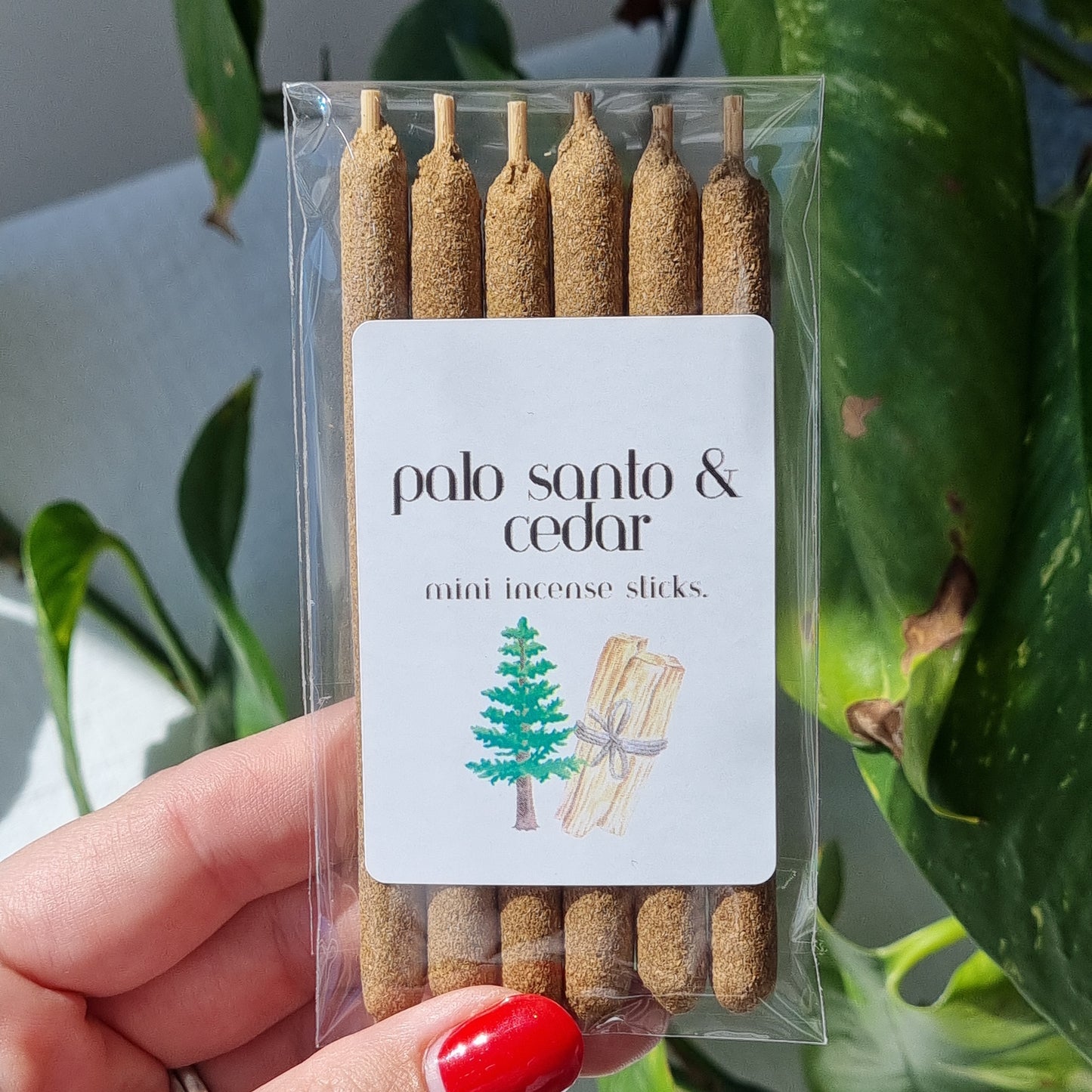 Cedar & Palo Santo Mini Incense Sticks - 6 Pack - Sparrow and Fox