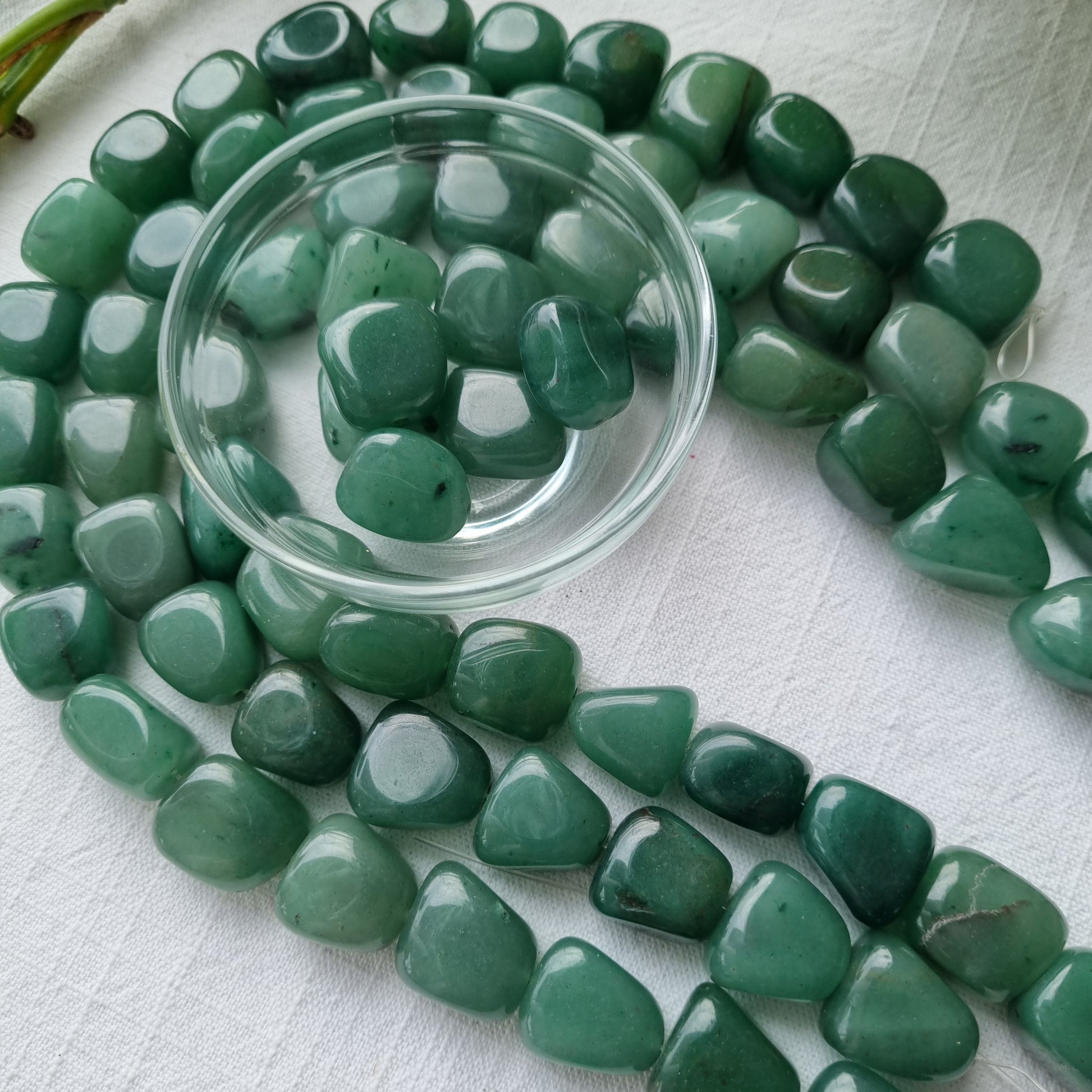 Green Aventurine Beads - 16-20mm - Sparrow and Fox