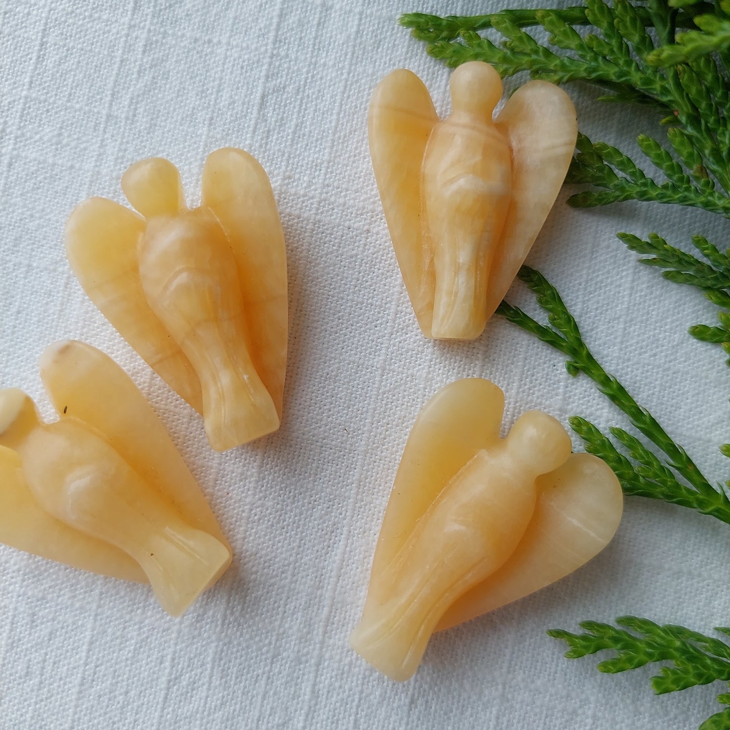 Angel of Positivity - Yellow Calcite - Sparrow and Fox