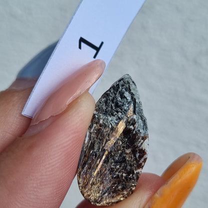 Astrophyllite Raw Cabochon - Sparrow and Fox