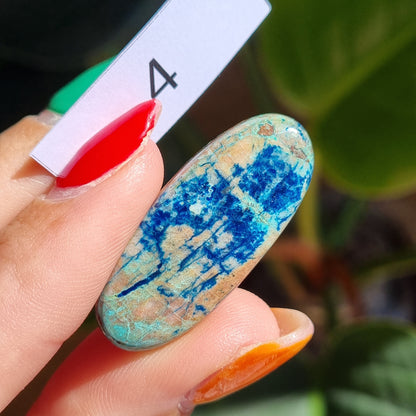 Azurite Cabochon - Sparrow and Fox