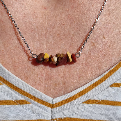 Mookaite Chip Necklace - Sparrow and Fox