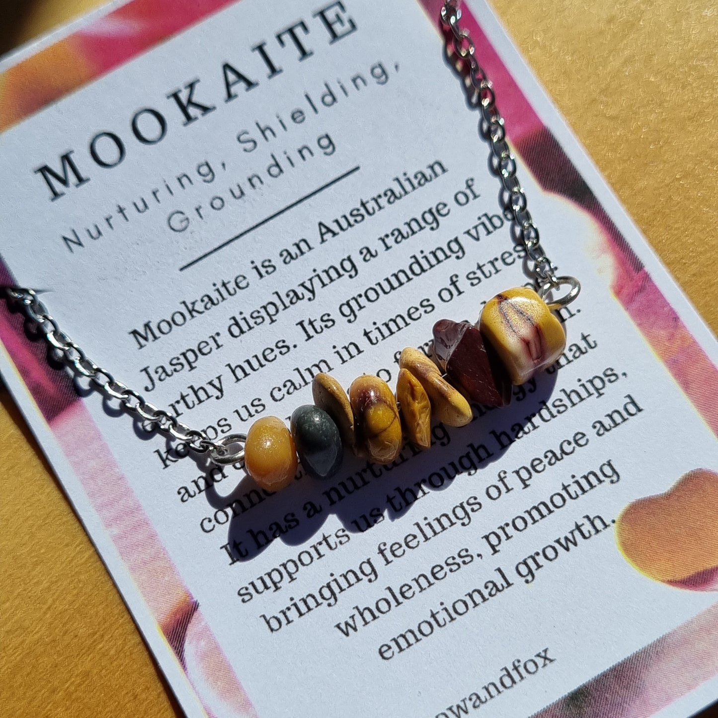 Mookaite Chip Necklace - Sparrow and Fox