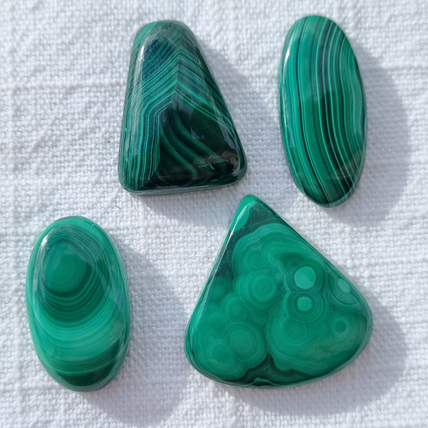 Malachite Cabochon - Sparrow and Fox