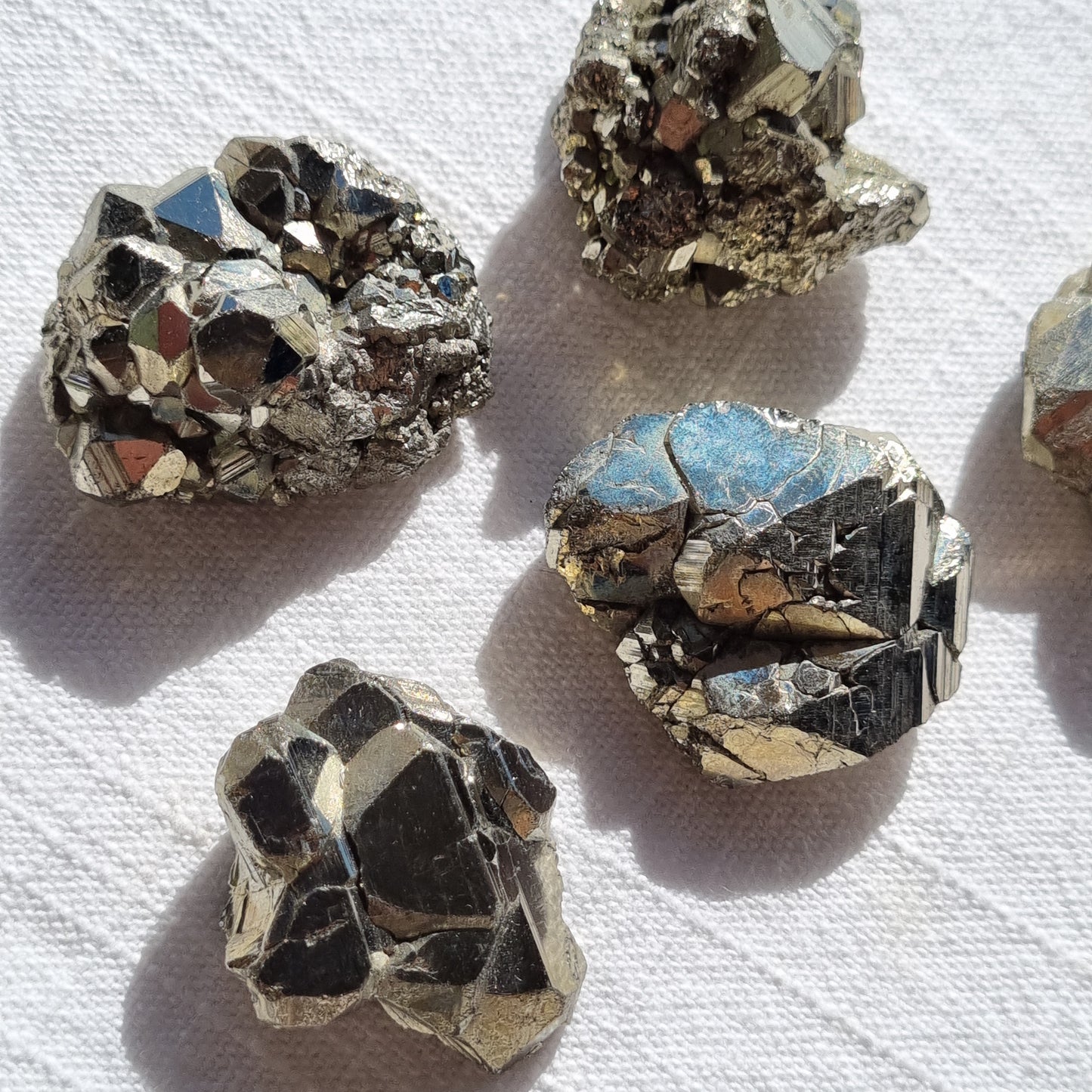 Pyrite Cluster Specimen - Peru - Sparrow and Fox