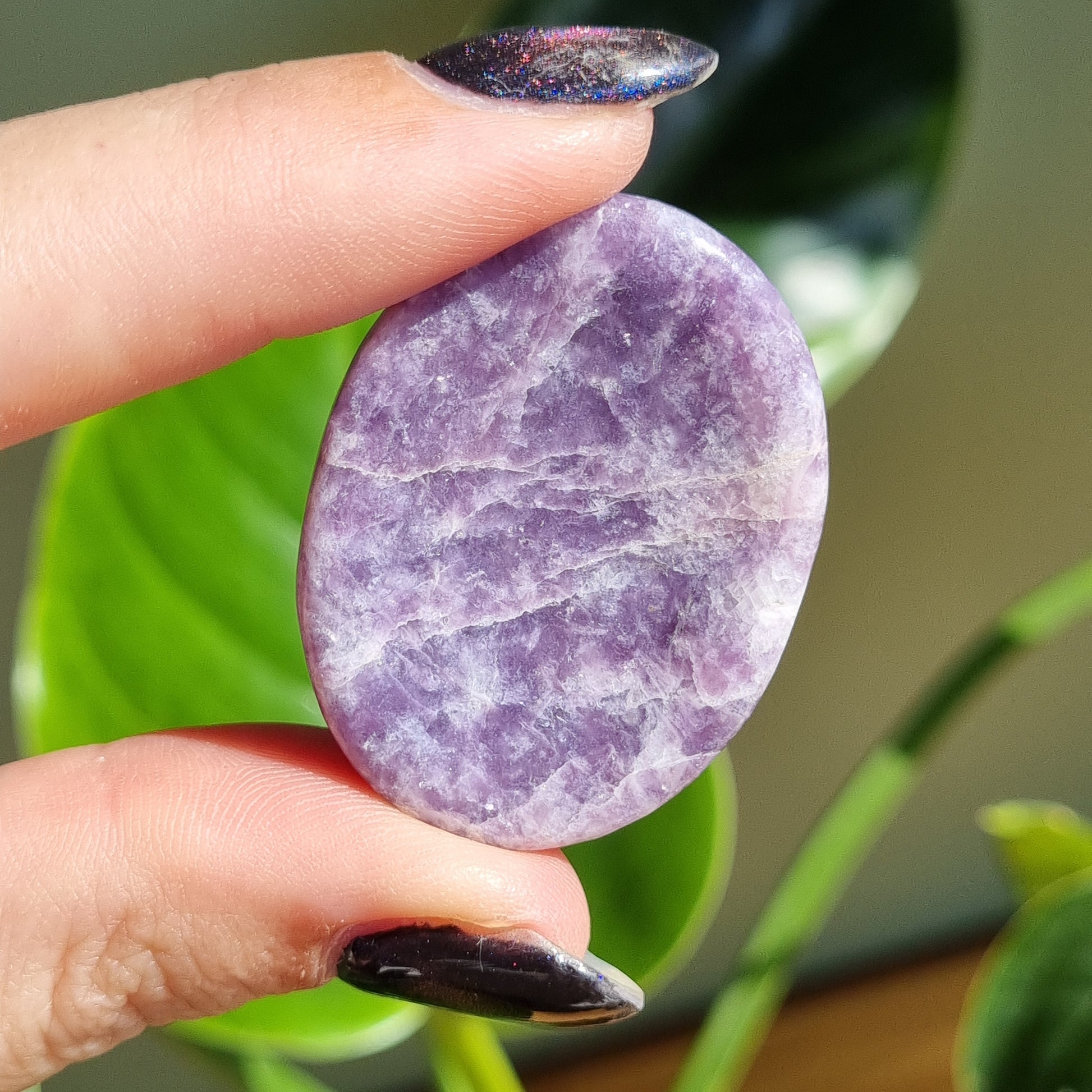 Lepidolite Worry Stone - Sparrow and Fox