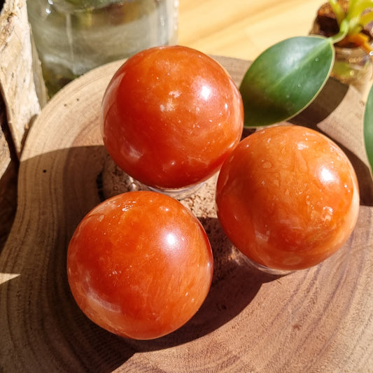 Red Gypsum Spheres - Sparrow and Fox