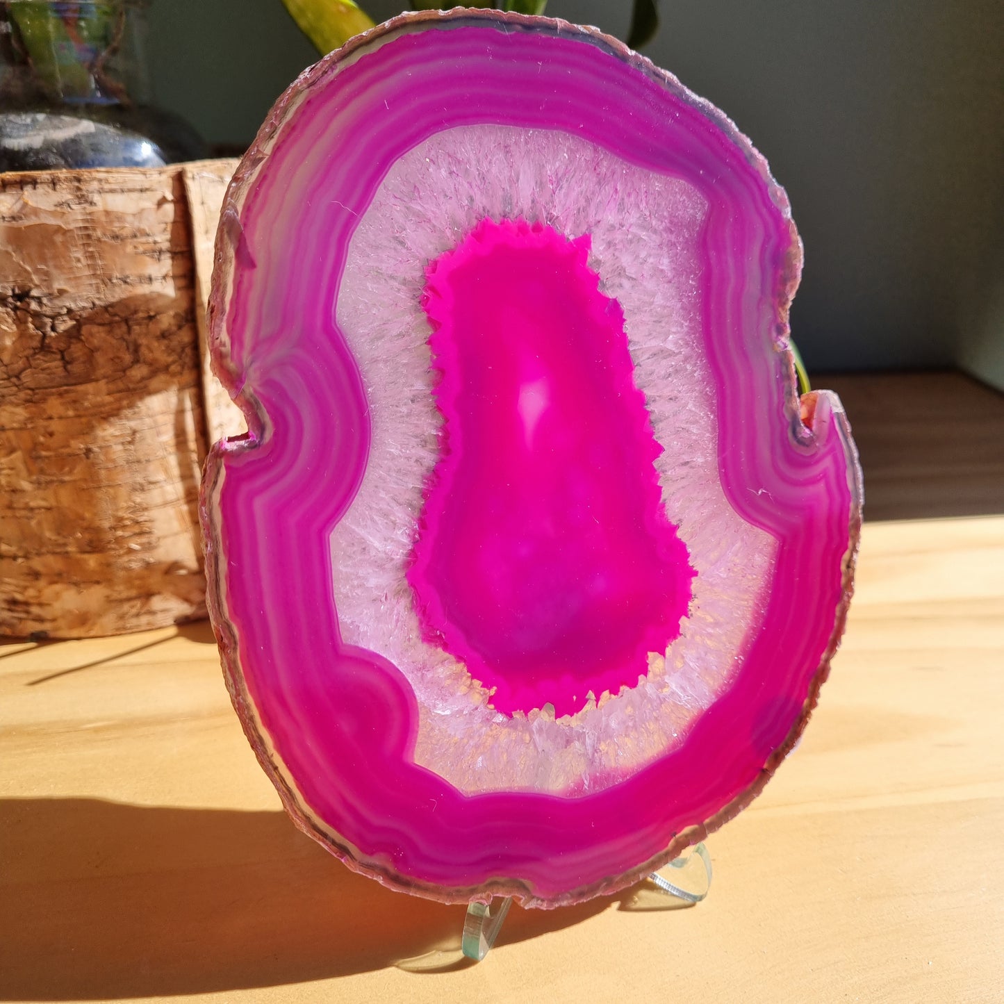 Agate Slice (Coloured) - Brazil - 255g