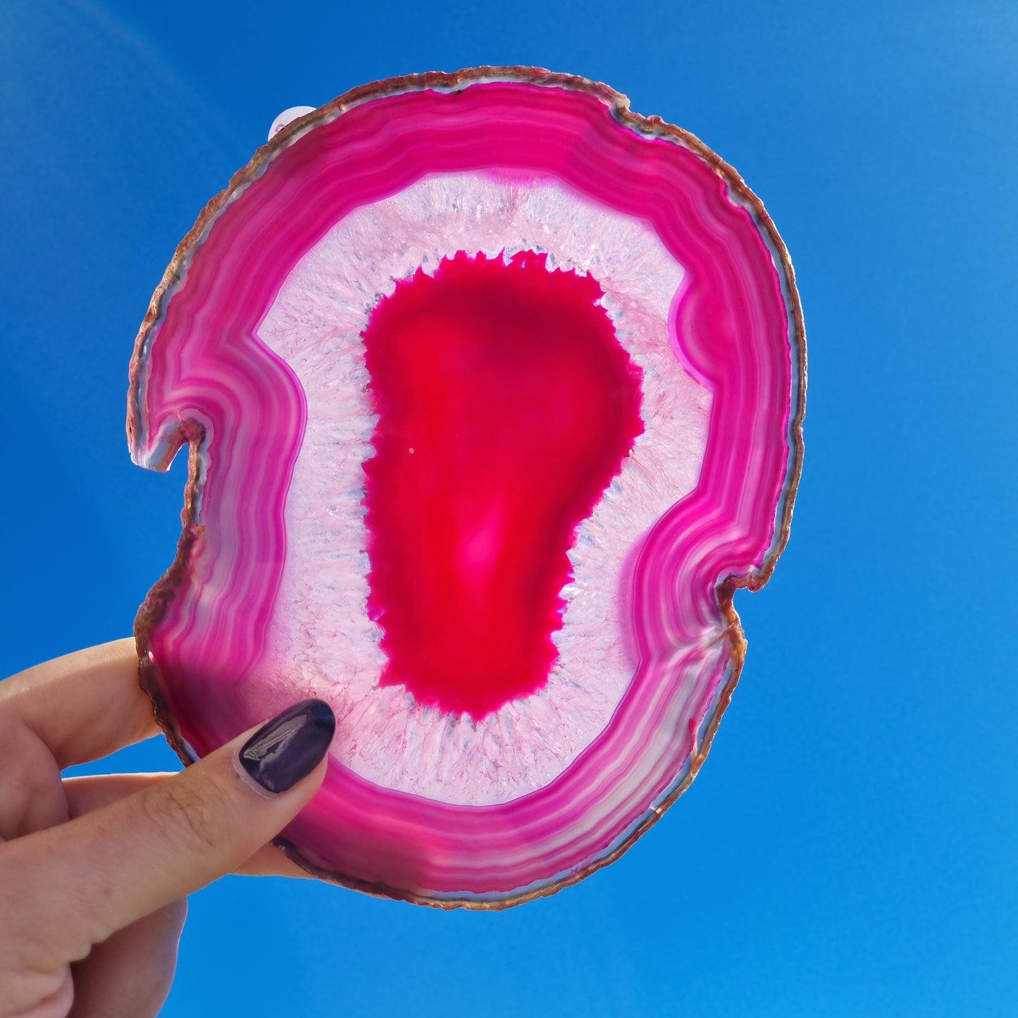 Agate Slice (Coloured) - Brazil - 255g