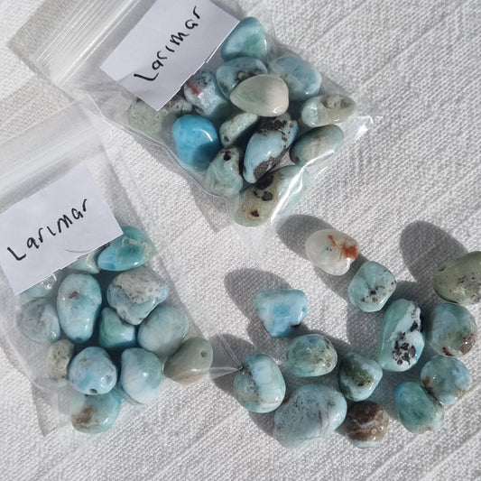 Larimar Freeform beads