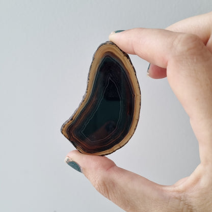 Agate Slice available in Blue, Pink, Purple, Green, orange, black