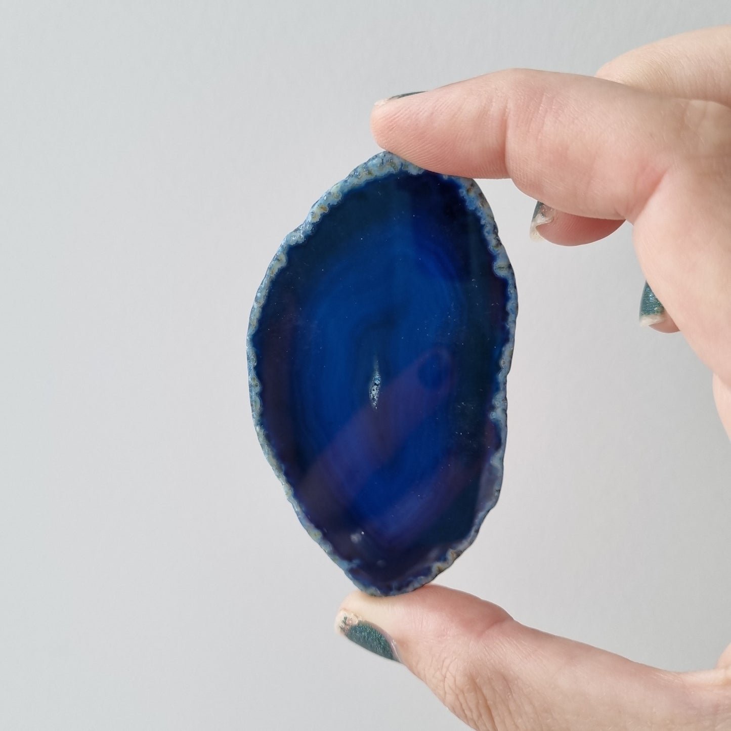 Agate Slice available in Blue, Pink, Purple, Green, orange, black