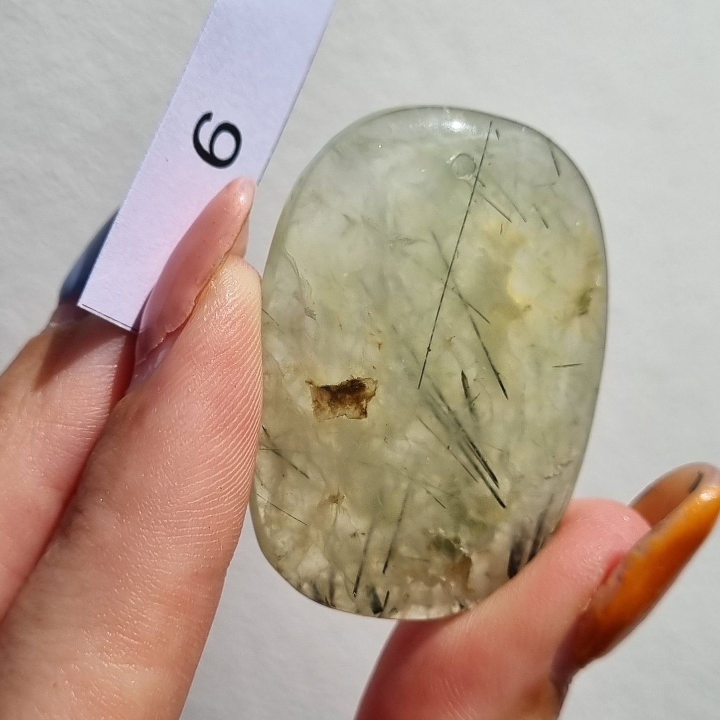 Prehnite Drilled Cabochon - Sparrow and Fox