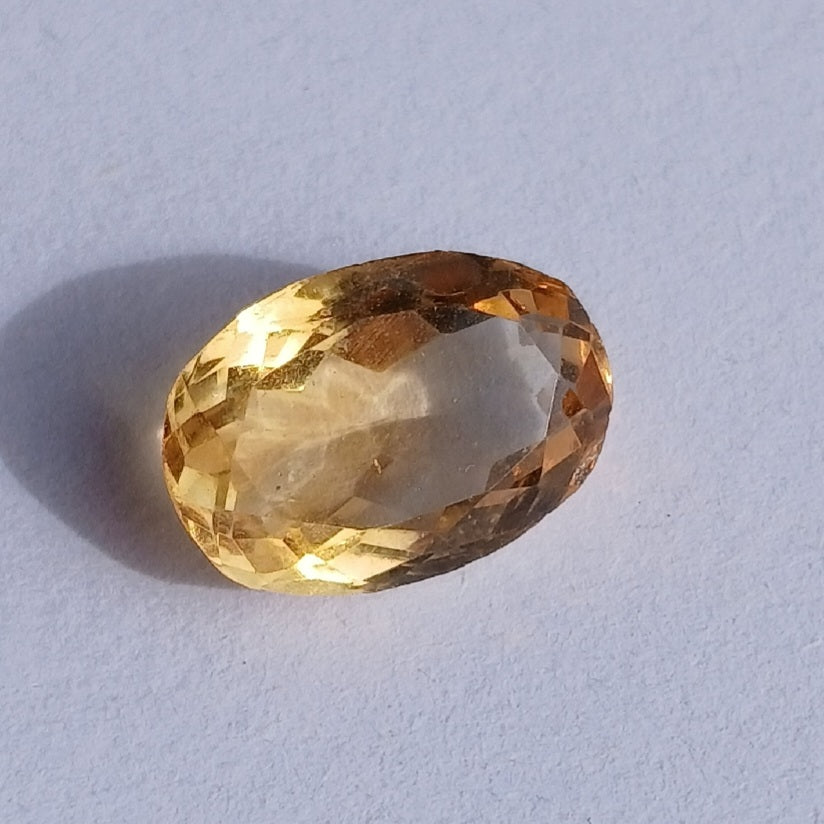 Citrine Faceted Gemstone