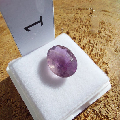 Amethyst Faceted Gemstone