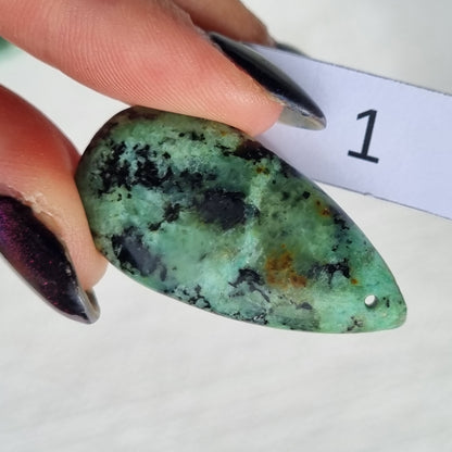 Tibetan Turquoise Drilled Drop