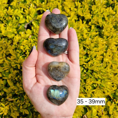 Labradorite Puffy Heart - Madagascar