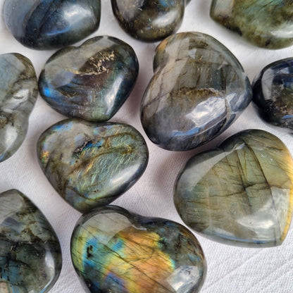 Labradorite Puffy Heart - Madagascar