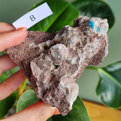 Cavansite on Heulandite Specimen - Congo