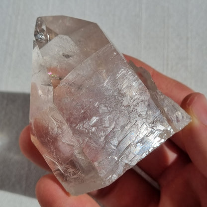 Clear Quartz Polished Point with Flat Base - Brazil