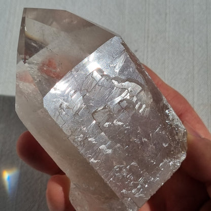 Clear Quartz Polished Point with Flat Base - Brazil