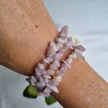 Kunzite Chip Bracelet