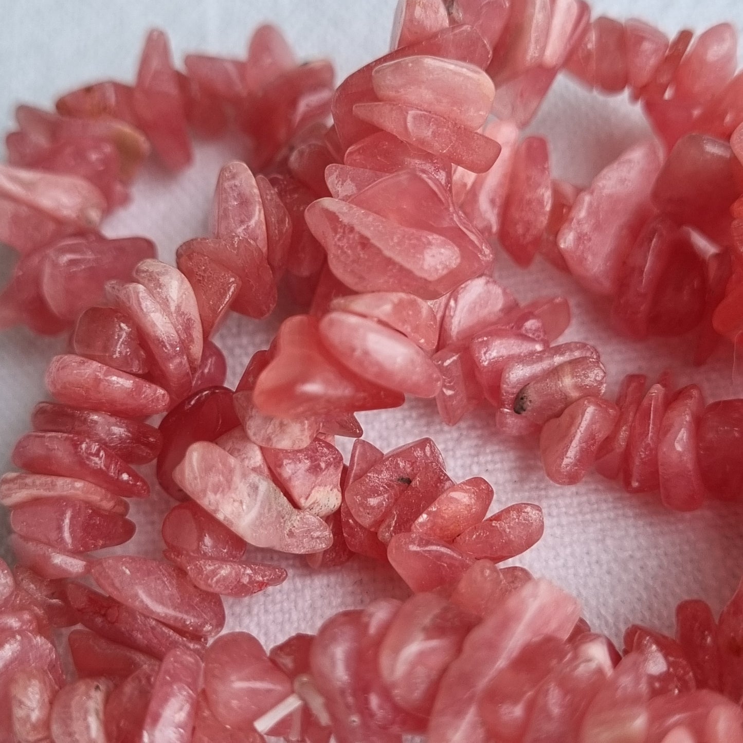 Rhodochrosite Chip Bracelet - A Grade