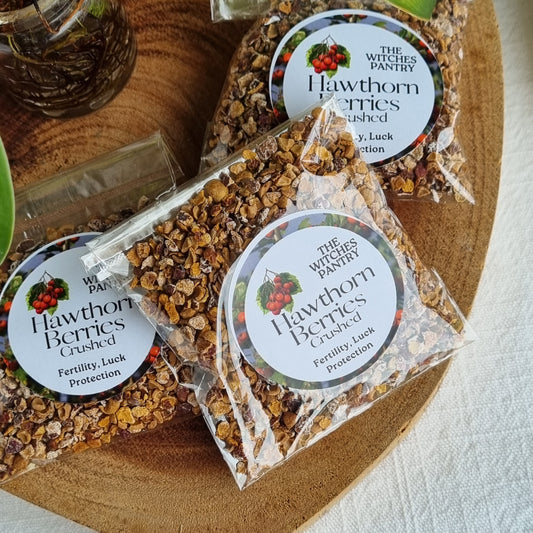 Hawthorn Berries - Wildcrafted & Crushed