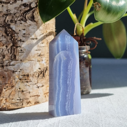 Blue Lace Agate Tower - Namibia - 43g