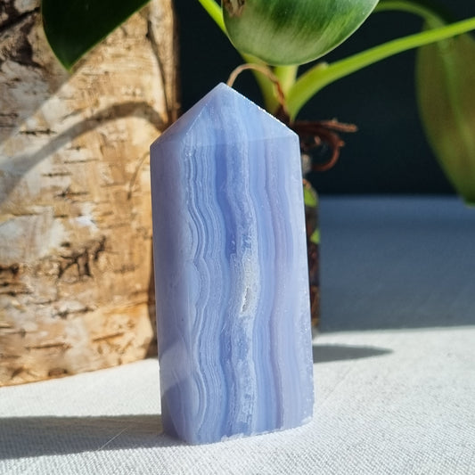 Blue Lace Agate Tower - Namibia - 56g