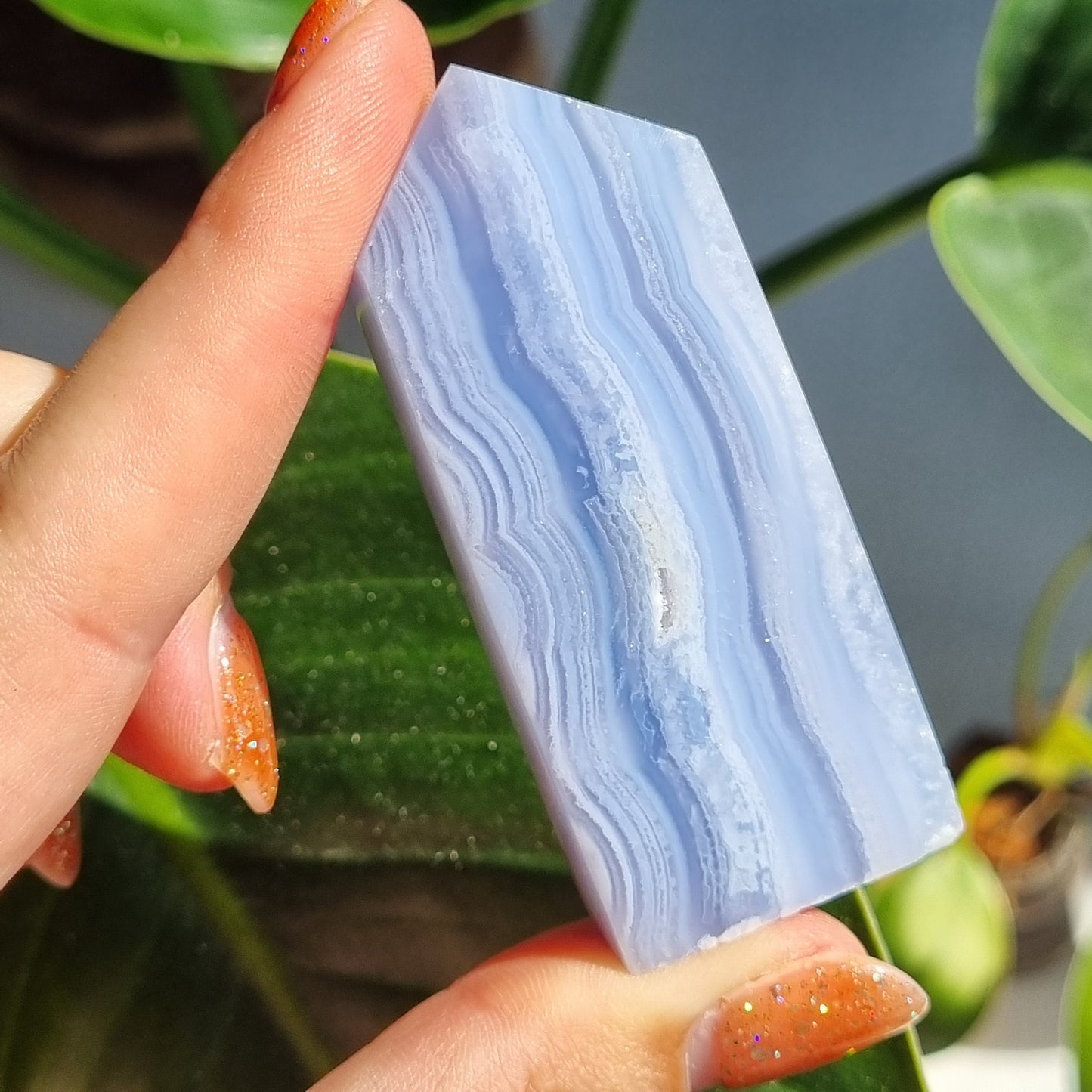 Blue Lace Agate Tower - Namibia - 56g