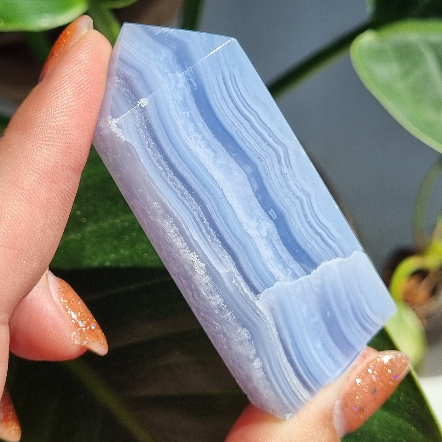 Blue Lace Agate Tower - Namibia - 56g