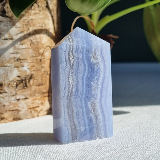 Blue Lace Agate Tower - Namibia - 58g