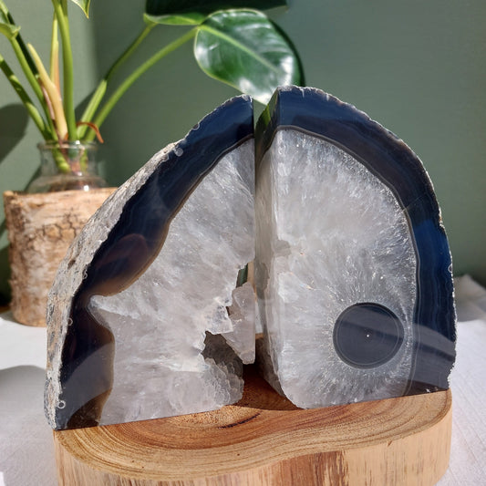 Agate Bookend Set - Brazil - 2.27kg