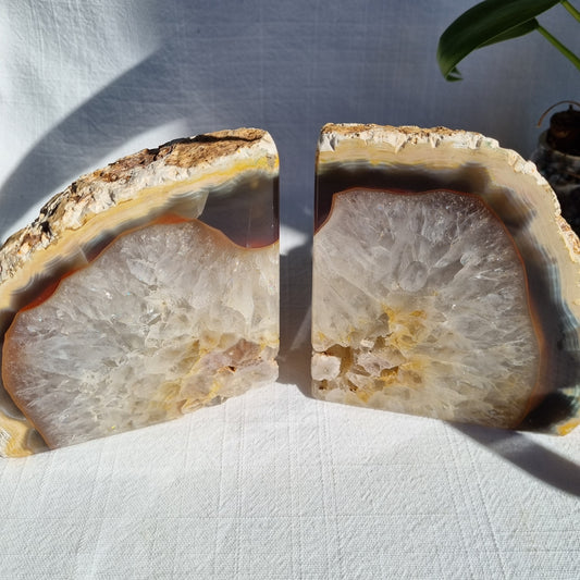 Agate Bookend Set - Brazil - 2.08kg