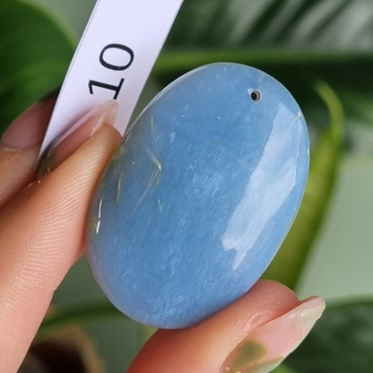 Blue Opal Drilled Cabochon