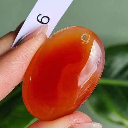 Carnelian Drilled Cabochon