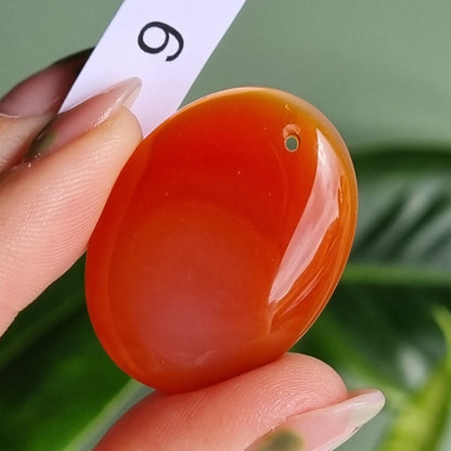 Carnelian Drilled Cabochon