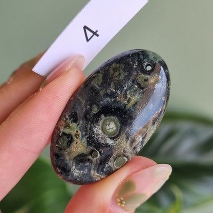 Kambamba Jasper Drilled Cabochon