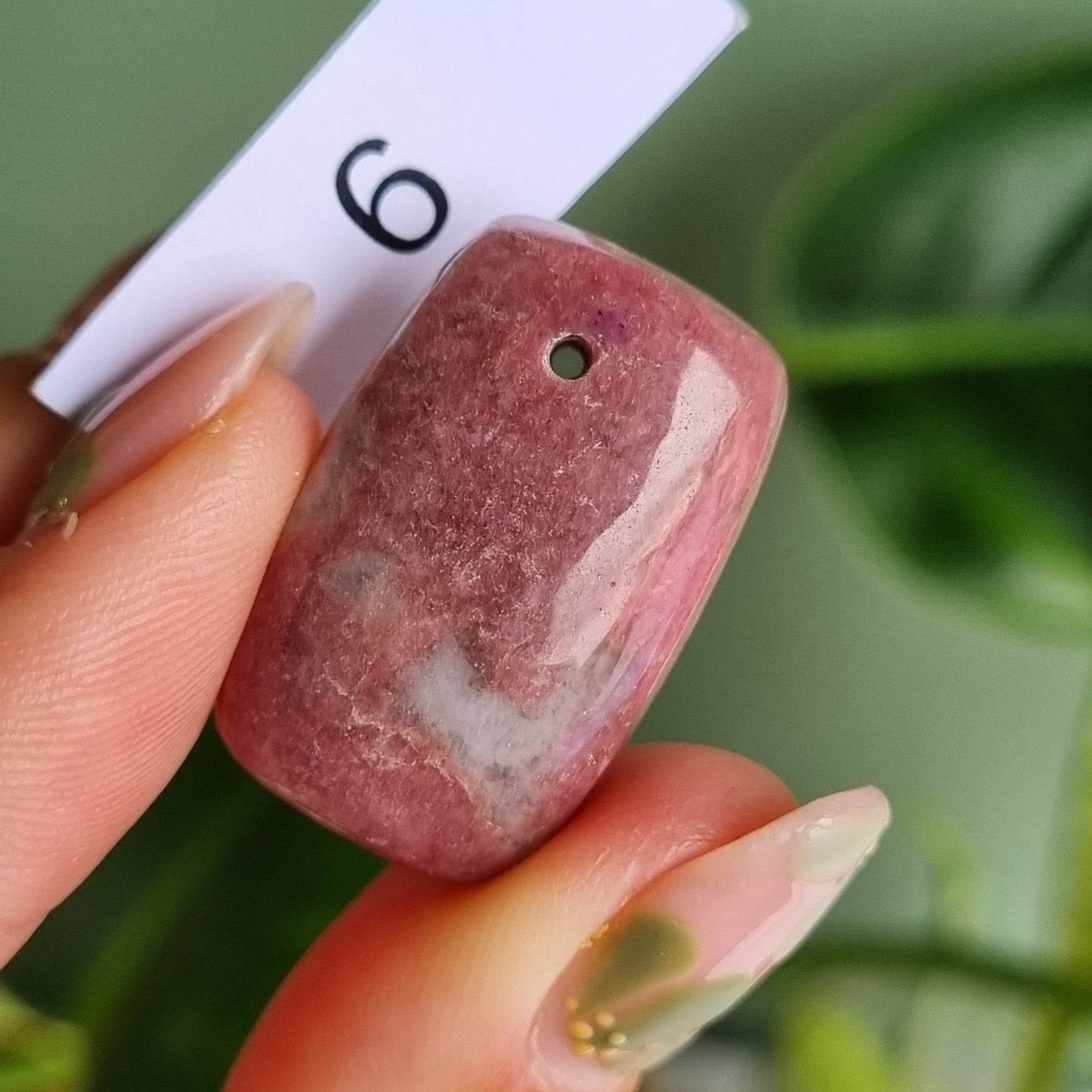 Rhodonite Drilled Cabochon