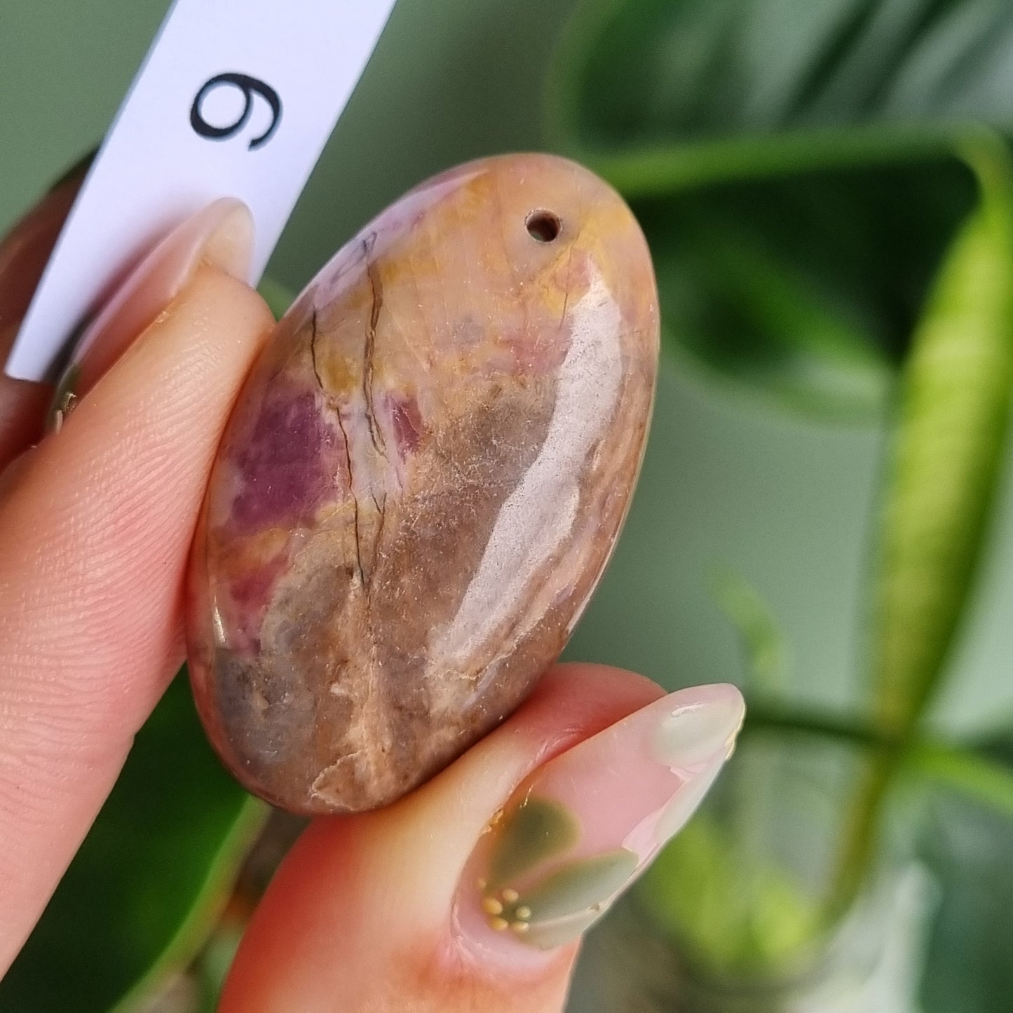 Rhodonite Drilled Cabochon