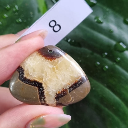 Septarian Drilled Cabochon