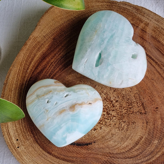 Caribbean Calcite Heart - Pakistan