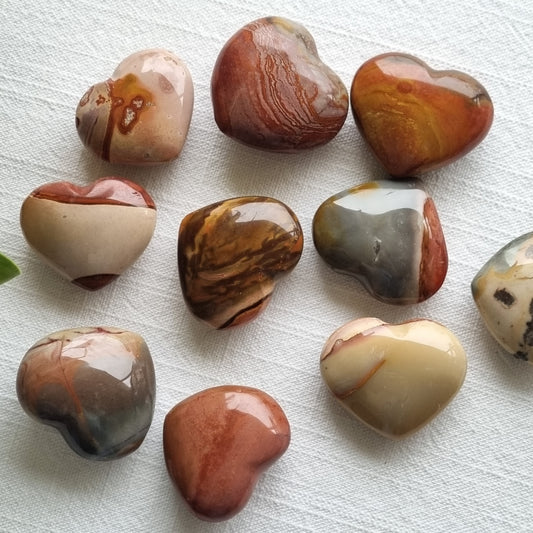 Polychrome Jasper Heart 35-40mm